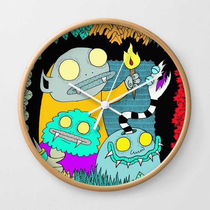 Forest Creeps Wall Clock