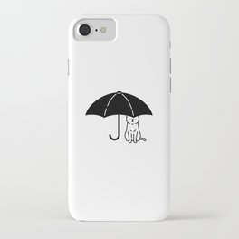 Cat & Umbrella / Type D iPhone Case