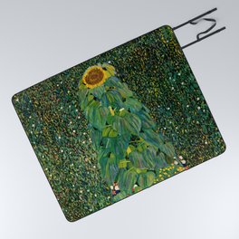 Sunflower by Gustav Klimt Picnic Blanket