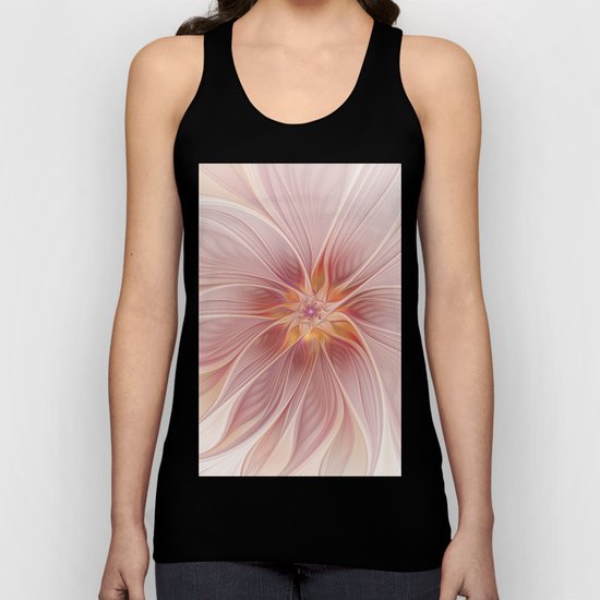 Soft Summer Dream, Fantasy Flower Unisex Tank Top