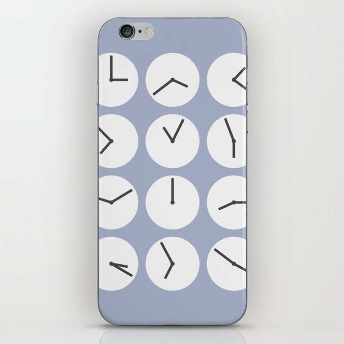 Minimal clock collection 10 iPhone Skin