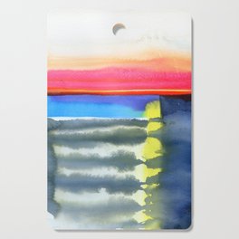 abstract sunset Cutting Board