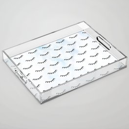 Sleeping Eyes and Eyelashes Acrylic Tray