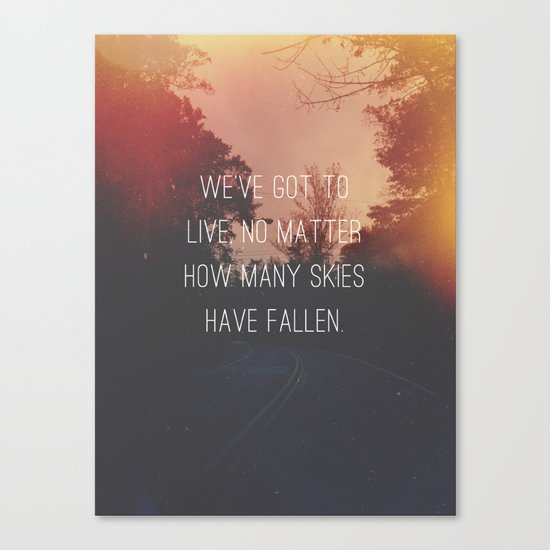 Fallen Skies Canvas Print