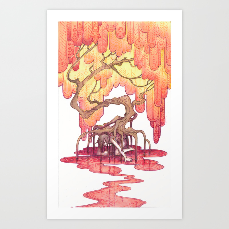 Hanahaki Art Print By Drachenmagier Society6 I recently stumbled over hanahaki on urban dictionary. hanahaki art print by drachenmagier