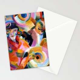Flamenco singer by Sonia Delaunay Stationery Card