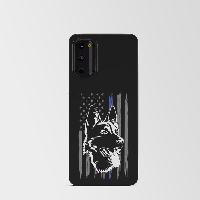 German Shepherd Police Dog American Flag Android Card Case