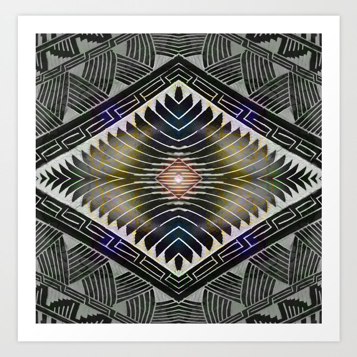 Vibrant African Geometric Fabric Print Cutting Board by Carlita Peartree  Designs
