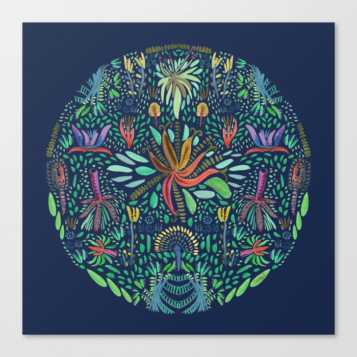 Tropical garden Canvas Print