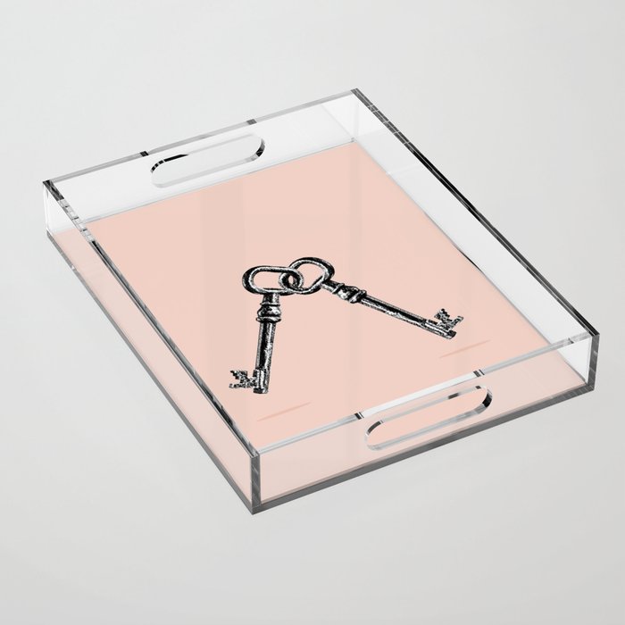 Vintage Keys Acrylic Tray