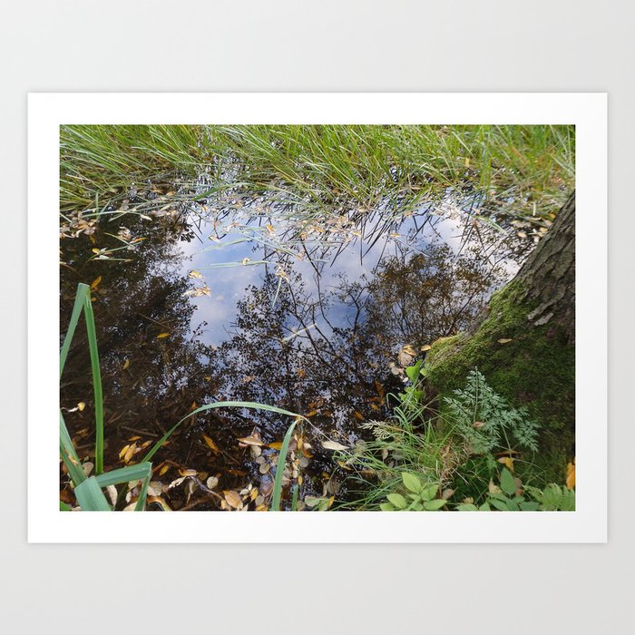 The heart of nature - water reflection landscape photography Art Print
