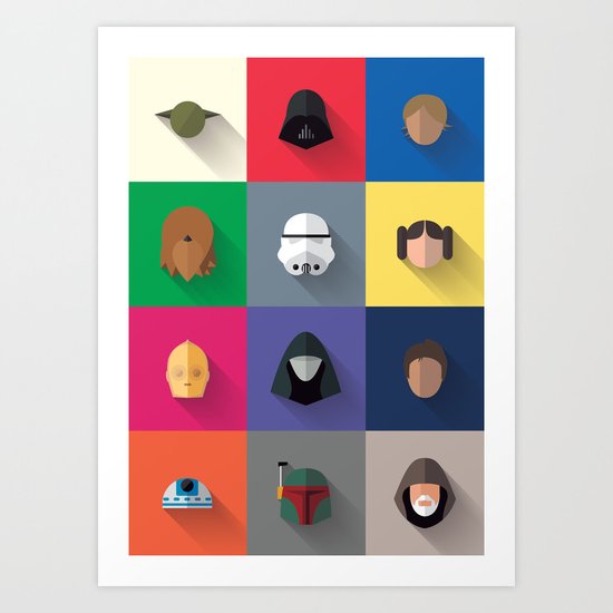Icon Set Minimalist Poster Art Print