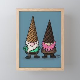 Ice Cream Gnomes Framed Mini Art Print