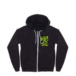 Spill - Lime Green and Black Zip Hoodie