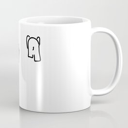 pair of elephants say goodbye Coffee Mug