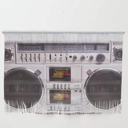 Boom Box Cassette Tape Player. Beautiful vintage music photo Wall Hanging