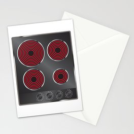 Electric Four Plate Electric Hob Stationery Card