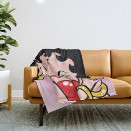 Betty Boop OG by Art In The Garage Throw Blanket