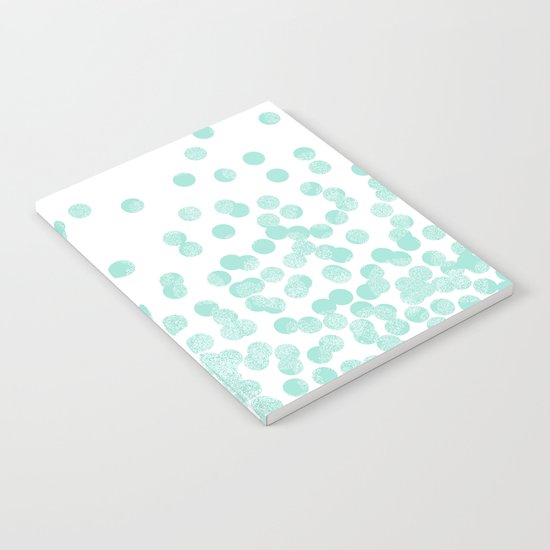 Scattered Glitter Dots in mint, green, pistachio, cool girly cute colors for trendy cell phone case Notebook