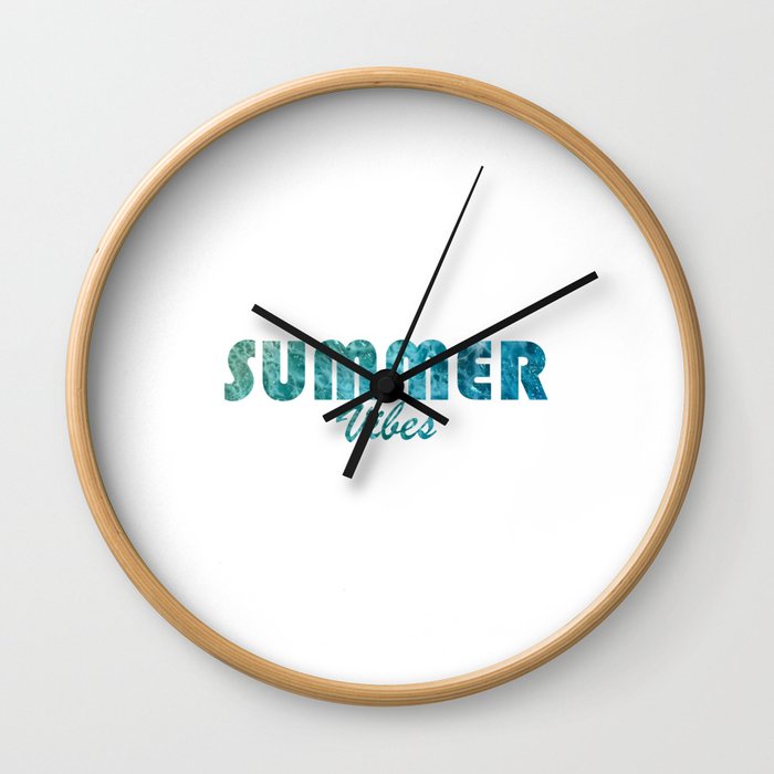 summer vibes Wall Clock