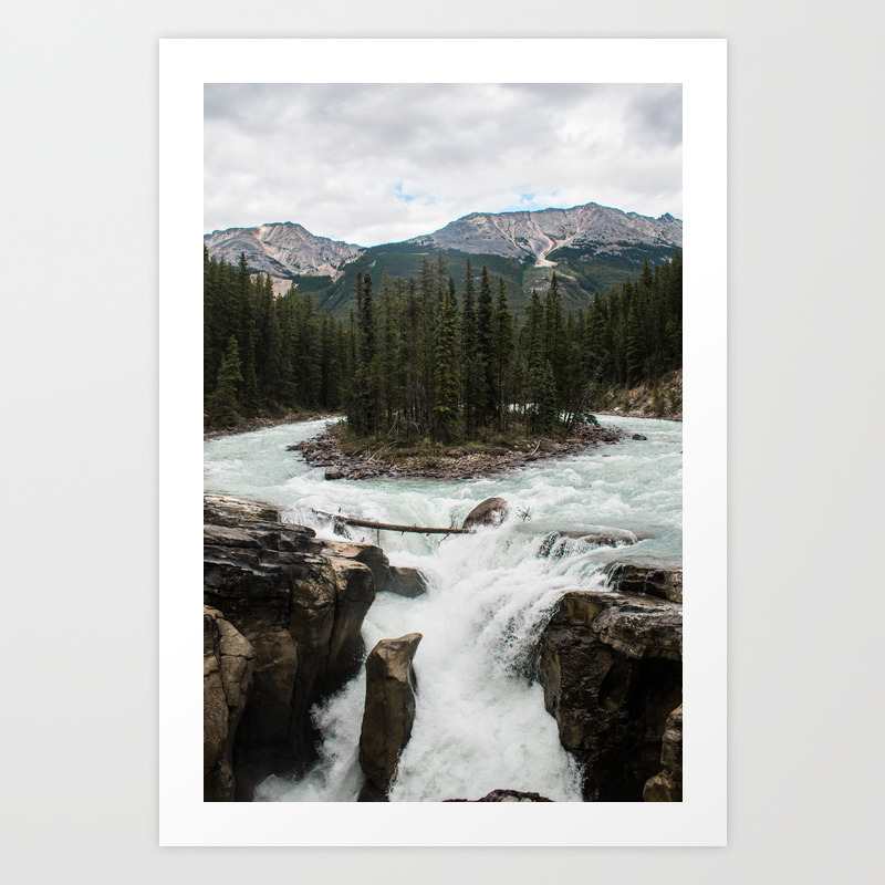 Sunwapta Falls Jasper National Park Icefields Parkway Canada Art
