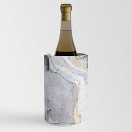 As Restless as the Sea: a minimal abstract painting by Alyssa Hamilton Art Wine Chiller