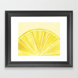 Lemony Goodness Framed Art Print