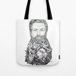 Kitten Beard Tote Bag