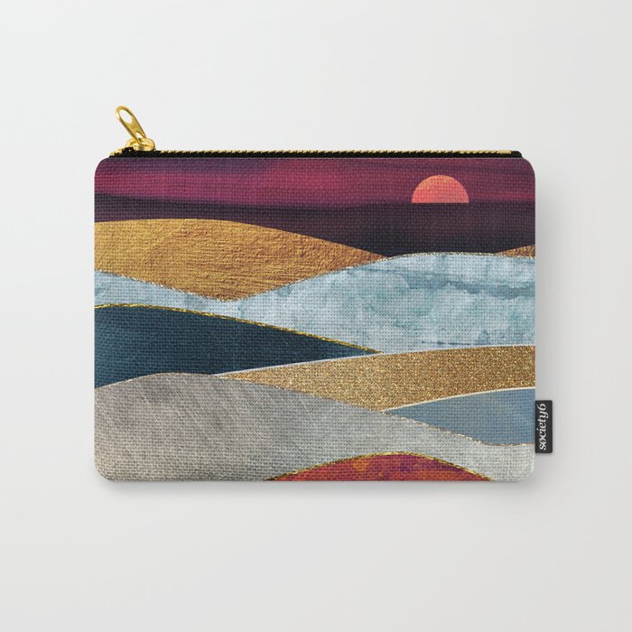 Crimson Sky Carry-All Pouch by SpaceFrogDesigns | Society6