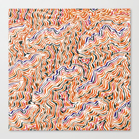 red topography Canvas Print