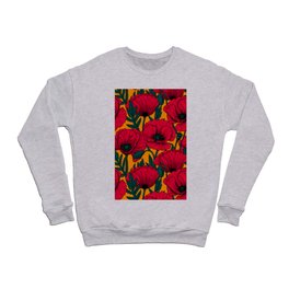 Red poppy garden    Crewneck Sweatshirt