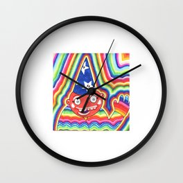 Rainbow Wizard Wall Clock