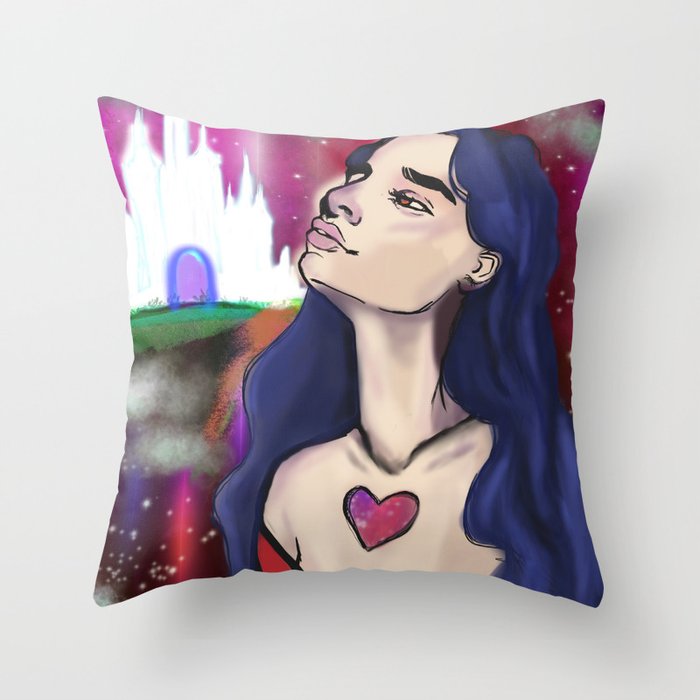 Cosmic Princess Throw Pillow