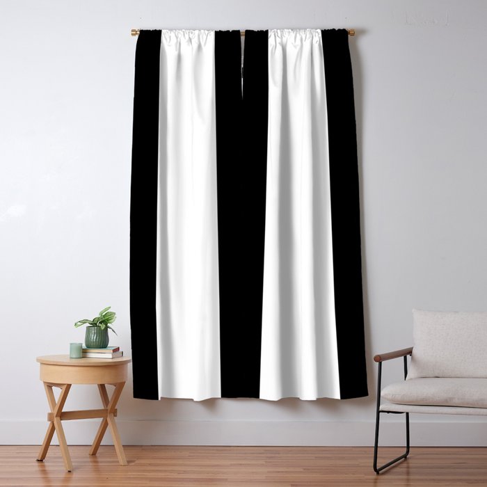 Black Contrast Abstract Art Blackout Curtain By Amzaff123 Society6