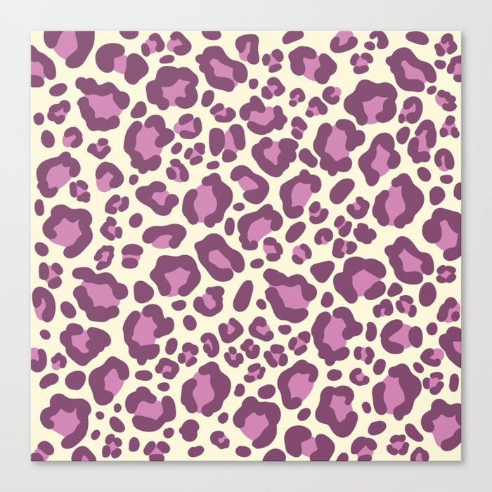 Pink Leopard Print Canvas Print