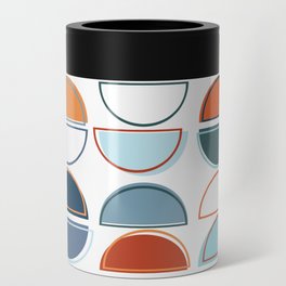 Colorful semicircles in Mid Century style Can Cooler