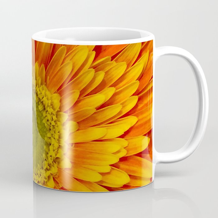 Orange Flower Sun Coffee Mug