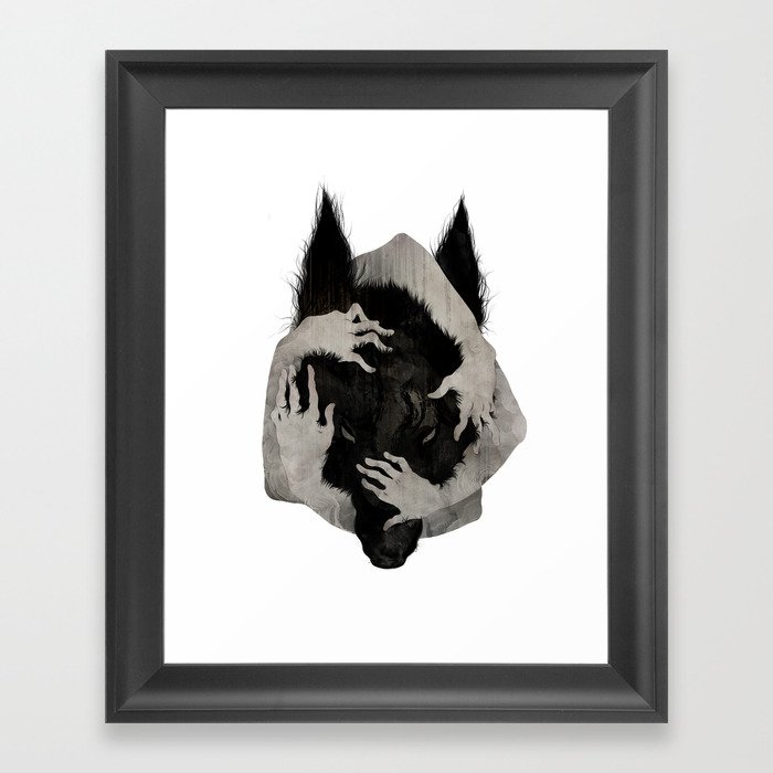Wild Dog Framed Art Print