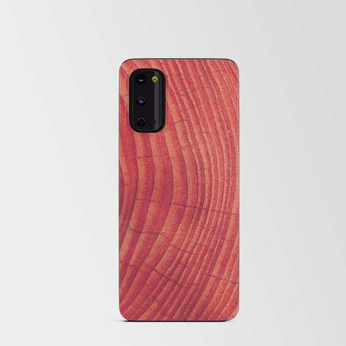 Red wood Android Card Case