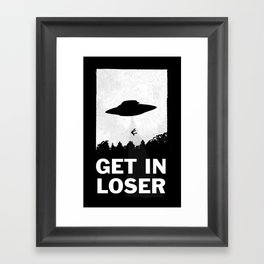Get In Loser Gerahmter Kunstdruck | Alien, Graphicdesign, Moop, Movies & TV, Graphic, Digital, Loser, Artprint, Pattern, Comic 