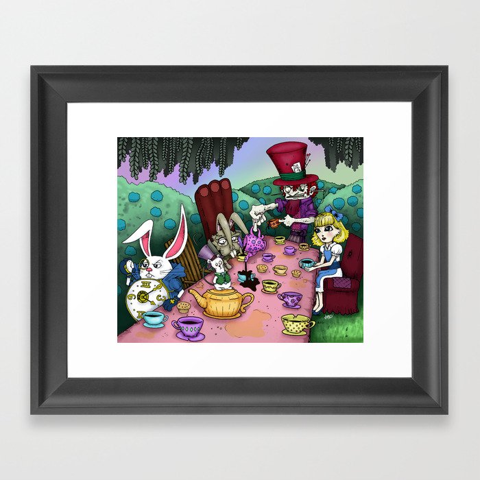 Alice in Wonderland by RonkyTonk Framed Art Print