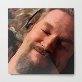 Jeff Bridges as The Dude Metal Print | People, Movies & TV, Painting, Digital 