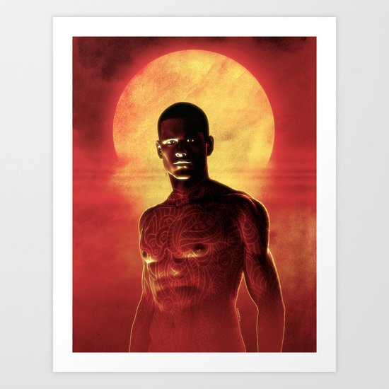 Illustrated Man Art Print