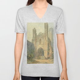 Joseph Mallord William Turner Saint Augustine's Gate, Canterbury V Neck T Shirt
