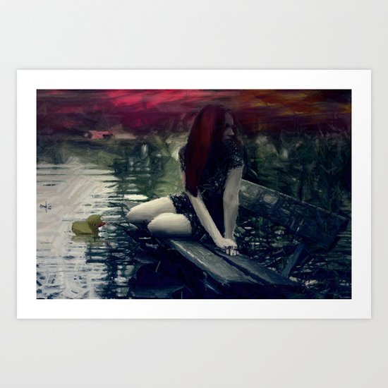 Rubber Dusk Art Print