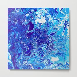 Electric Ice Metal Print | Psychedelicwater, Abstractice, Abstractwater, Tiedyewater, Tiedyeice, Water, Tiedyeliquid, Electricliquid, Electric, Graphicdesign 