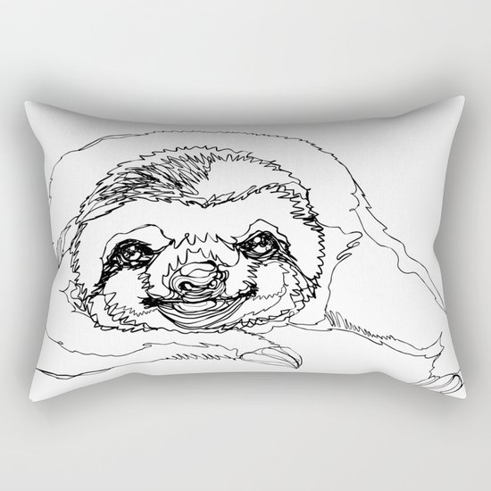 Lazy Slothurday Rectangular Pillow