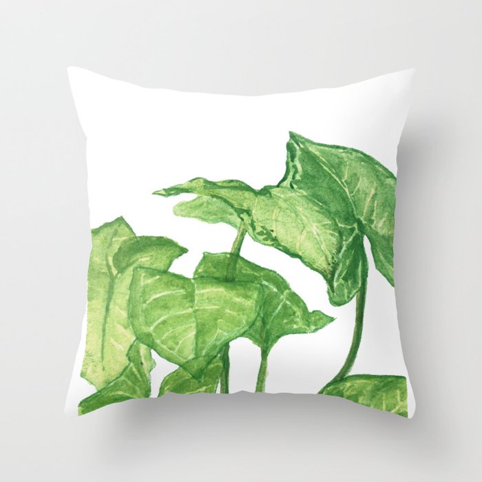 Arrowhead Green Throw Pillow