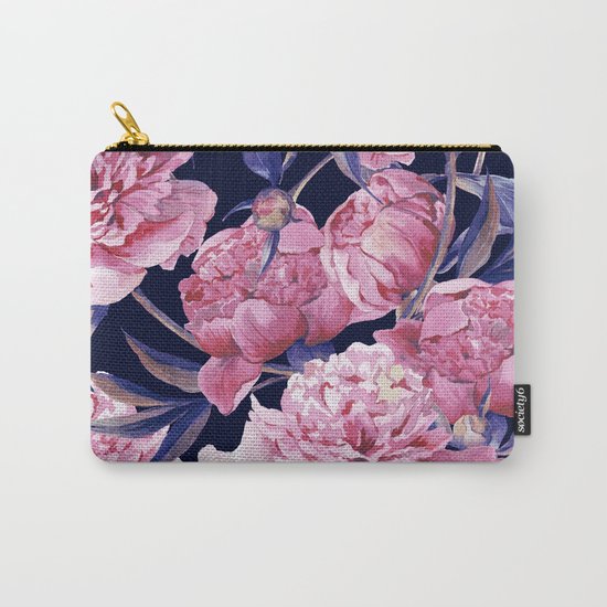 Flower Fashion Print Carry-All Pouch