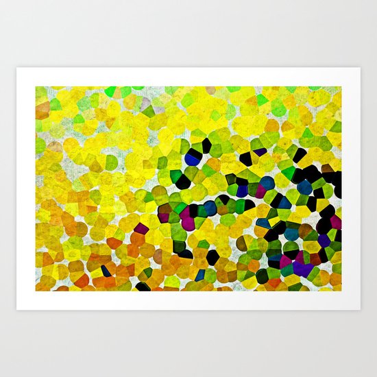HARMONY IN LEMON Art Print